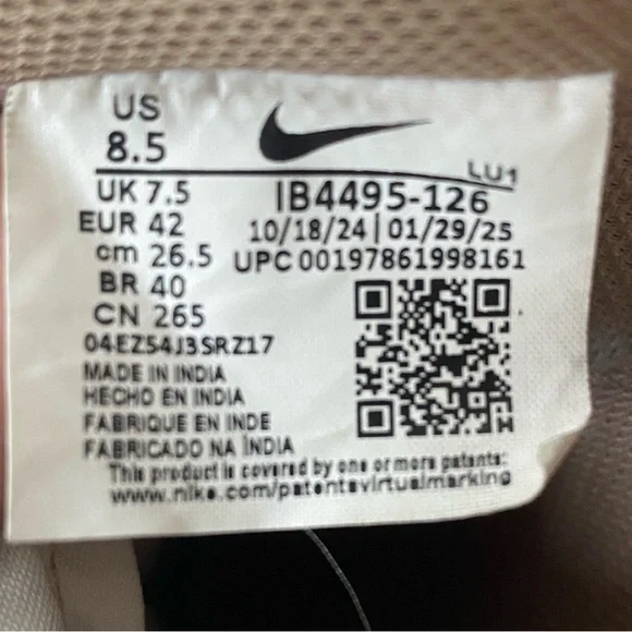 Nike Court Vision Low Sneaker Men's 8.5 - Preowned - Picture 8 of 8